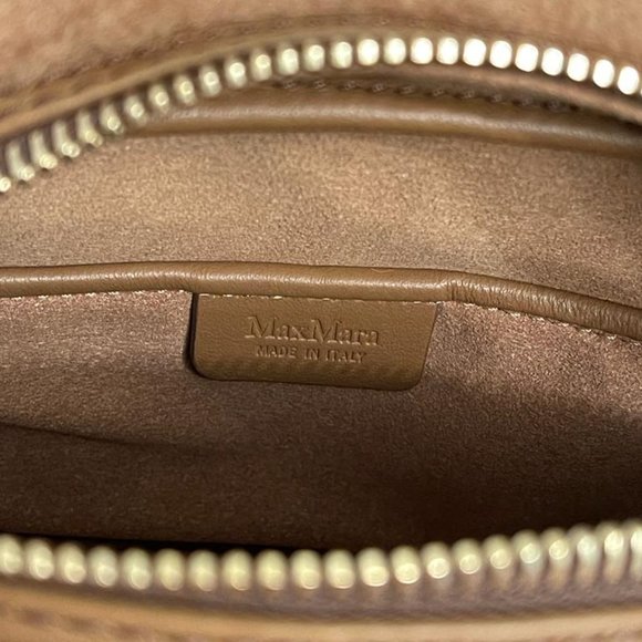 Brown Teddy Fabric Belt Bag - MAX MARA -NWT - Picture 6 of 7